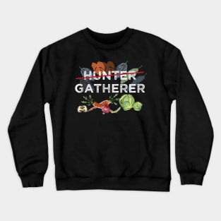 Hunter Last Name Family Vegan Veganism Joke Pun Crewneck Sweatshirt